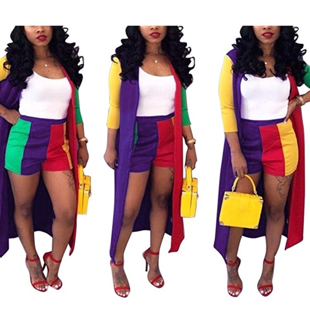 Festival wear Duster and short set